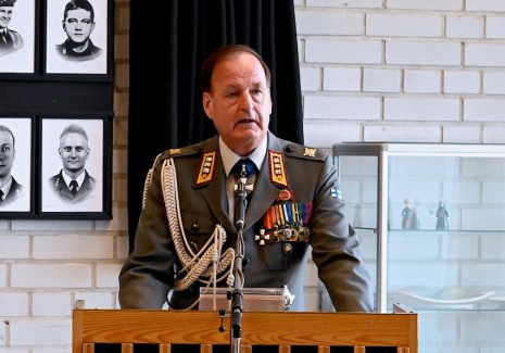 Juhlapuheen piti kenraaliluutnantti evp Seppo Toivonen.